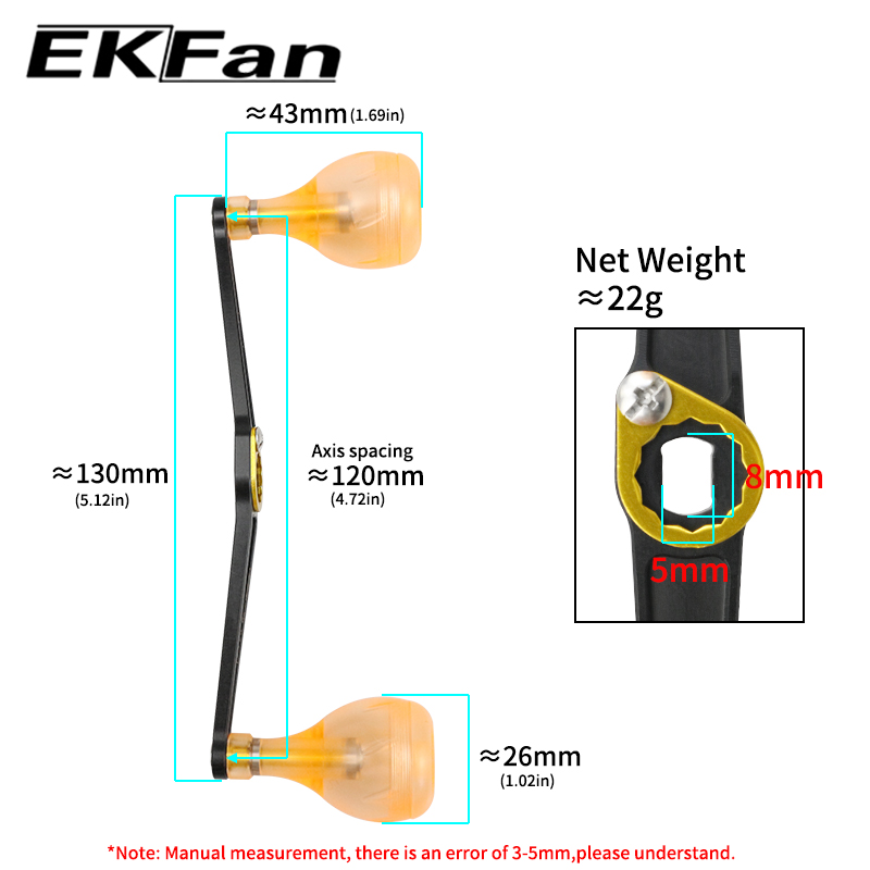 EKFan 130 мм сверхлегкие ручки – обзор и цена Trolling Reel